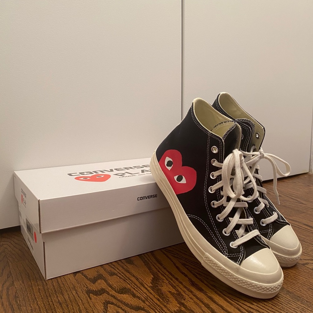 Converse x PLAY Commes des Garçons high tops